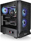 Thermaltake Ceres 330 TG ARGB Gaming Midi Tower Computer Case with Window Panel Black