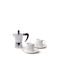 Fissman Tasse Espresso aus Porzellan Silber