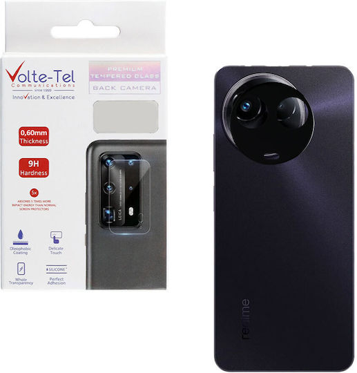 Volte-Tel Προστασία Κάμερας Tempered Glass Μαύρο για το Realme 11 5G