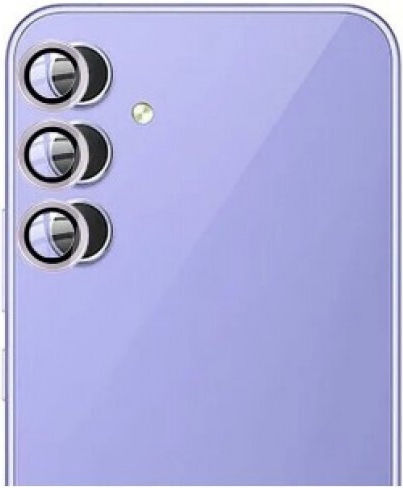 Protective Camera Protection Metal Frame Purple for the Samsung Galaxy A14, Samsung Galaxy A34 47699