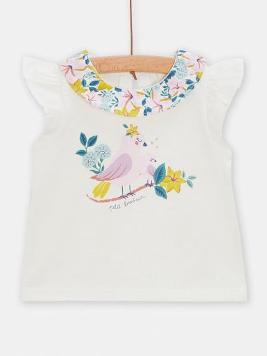 Dpam Kids Blouse Short Sleeve Ecru