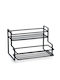 Zeller Tabletop Metal Rack 26x20x17cm Black