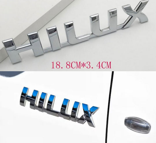 Carro Car Signal Stickers with Enamel Coating 18.8 x 18.8cm for Car Trunk in Silver Color 1pcs