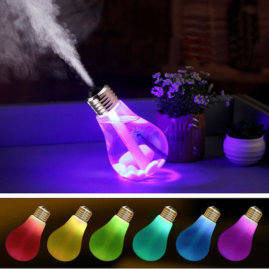 Colorful Bulb Umidificator în culoarea Gri 400ML