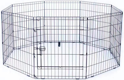 Metallic Dog Park Octagon Black 61 x 61cm