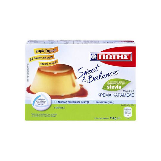 Giotis Mischung für Karamellcreme Sweet & Balance Zuckerfrei 114gr