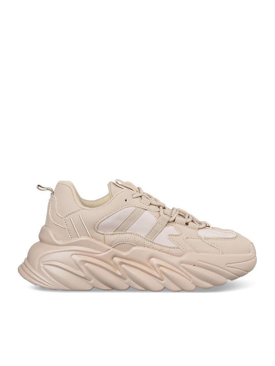 Damen Chunky Sneakers Beige