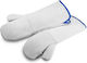 Naroka Leder Ofenhandschuhe 45x14cm Set 2 Stück Bis +300 °C Innere Fütterung
