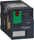 Schneider Electric Βιομηχανικό Ρελέ Λυχνίας 48V RXM4AB1E7