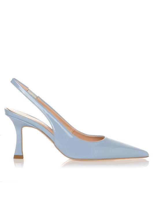 Sante Patent Leather Pointed Toe Light Blue Med...
