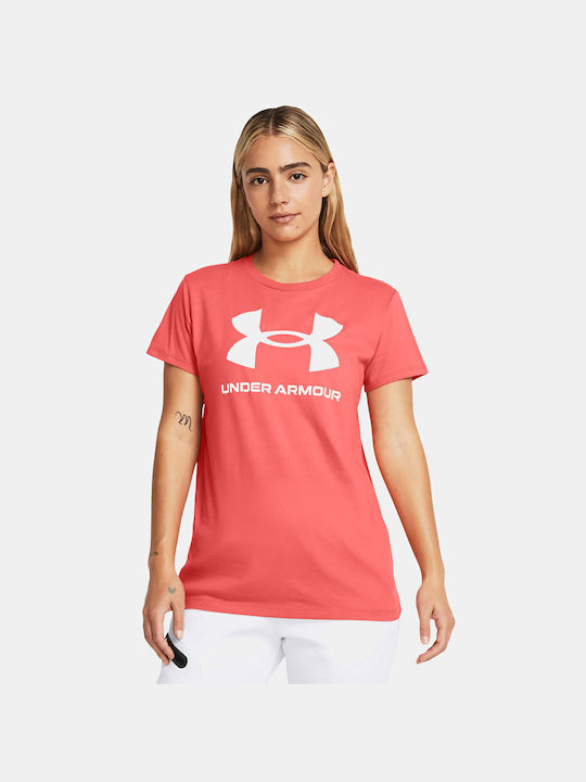 Under Armour Γυναικείο Αθλητικό T-shirt Κόκκινο