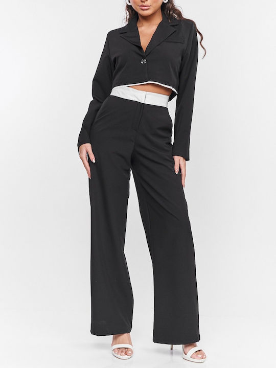 Kalliope Women's Black Set with Trousers