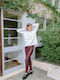 Women's Fabric Trousers Burgundy