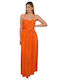 Morena Spain Maxi Φόρεμα Πορτοκαλί