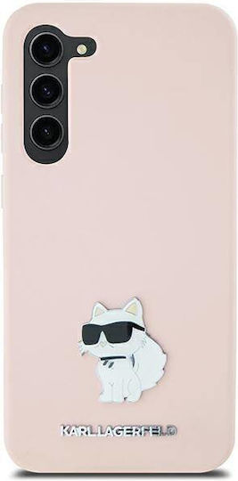 Karl Lagerfeld Choupette Umschlag Rückseite Silikon Rosa (Galaxy S23 Ultra)