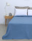 Pennie Kingsize-Hoteldecke Pique Blau 270x240cm...