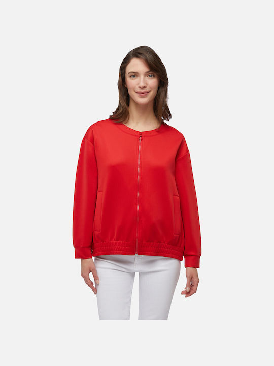 Geox Women's Cardigan with Buttons Red