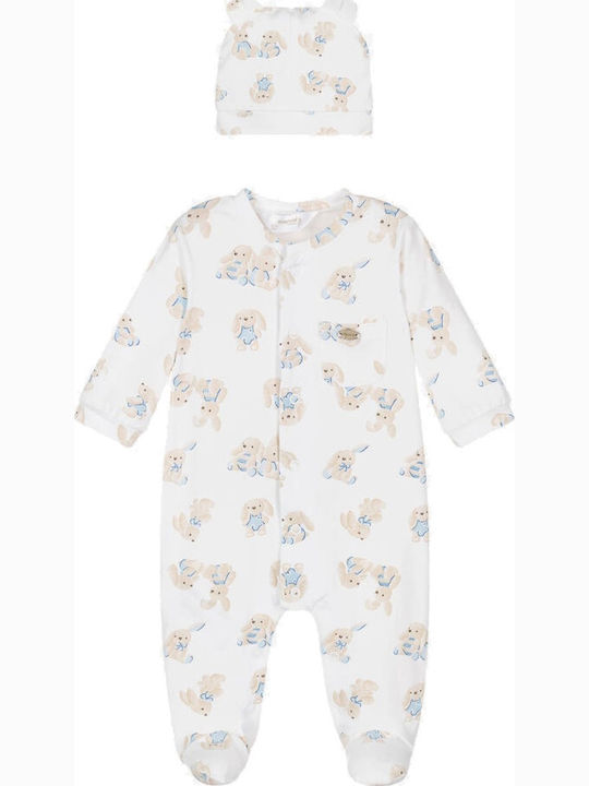 Mayoral Baby Bodysuit Long-Sleeved with Accessories Sky Blue