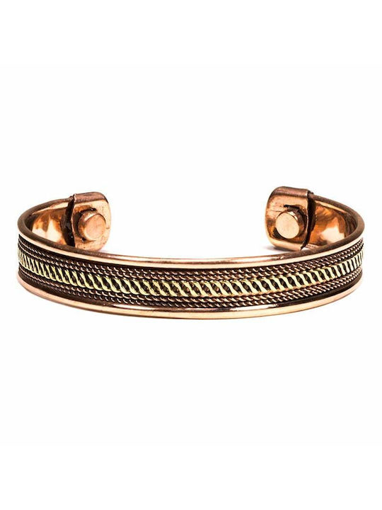 Copper Bracelet Χάλκινο Βραχιόλι Μαγνητικό Με Χαραγμένα Σχέδια