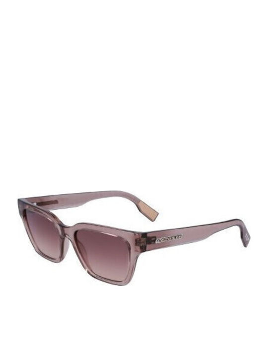 Lacoste Unisex Sunglasses with Brown Plastic Fr...