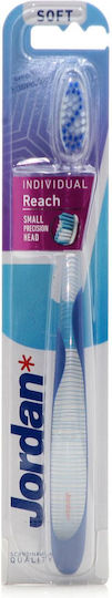 Jordan Individual Reach Soft Toothbrush Blue Lines (1pc) - Soft Toothbrush