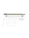 Perfect Handle Furniture made of Metallic & Zamak Nickel Matte-Chrome ICP-14006-160mm 1pcs