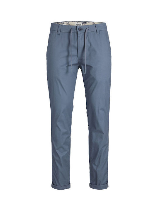 Jack & Jones Ανδρικό Παντελόνι Chino Ελαστικό Μπλε Ανοιχτό