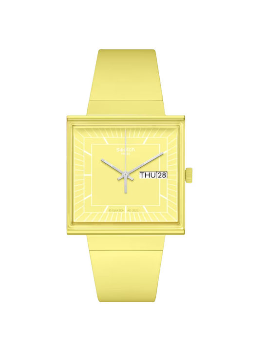 Swatch Uhr in Gelb Farbe