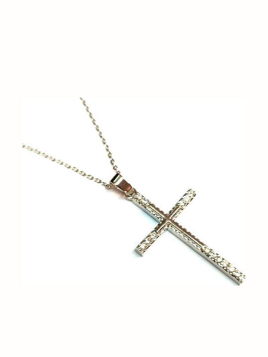 Amalfi Accessories Кръст от Стомана с Верижка