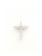 Women's White Gold Cross 18K with Chain