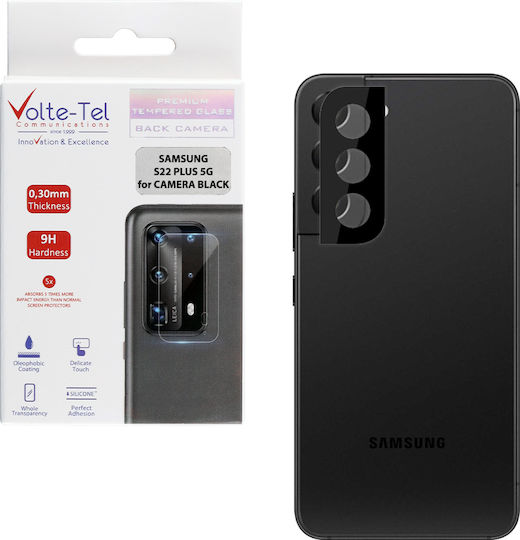 Volte-Tel Camera Protection Tempered Glass Black for the Samsung S22+ Plus 5G DBX5F96EF7A