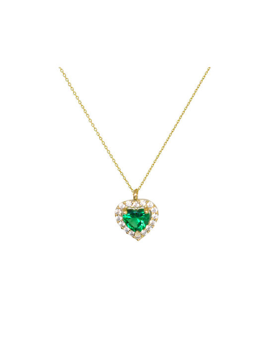 Gold 9 Karat Heart Necklace