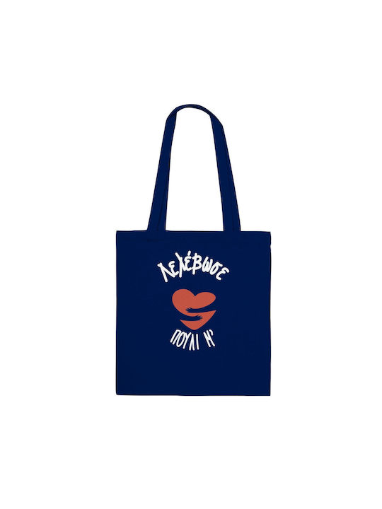 Catch the Bird with Tote Bag - Print Pontiopoulo Navy