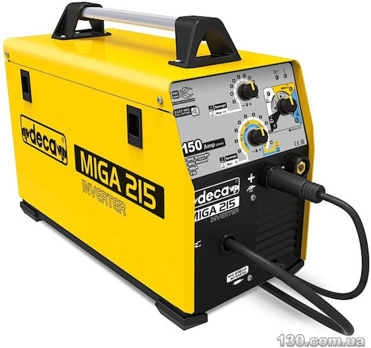 Deca MIGA 215 Welding Machine Inverter MIG / TIG / MMA with Maximum Welding Current 110A and Duty Cycle 60%