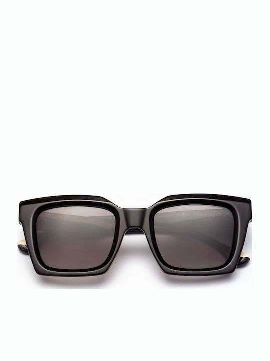 Woodys Barcelona Yuli Unisex Γυαλιά Ηλίου με Μαύρο Κοκκάλινο Σκελετό και Μαύρο Ντεγκραντέ Polarized Φακό