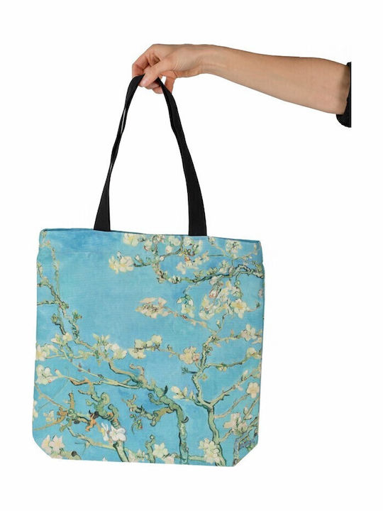 Schultertasche Künstler Pitex Samt mit Reißverschluss und Tasche - Van Gogh Mandel (40x40x10 cm) Tbm01130 Künstler Pitex