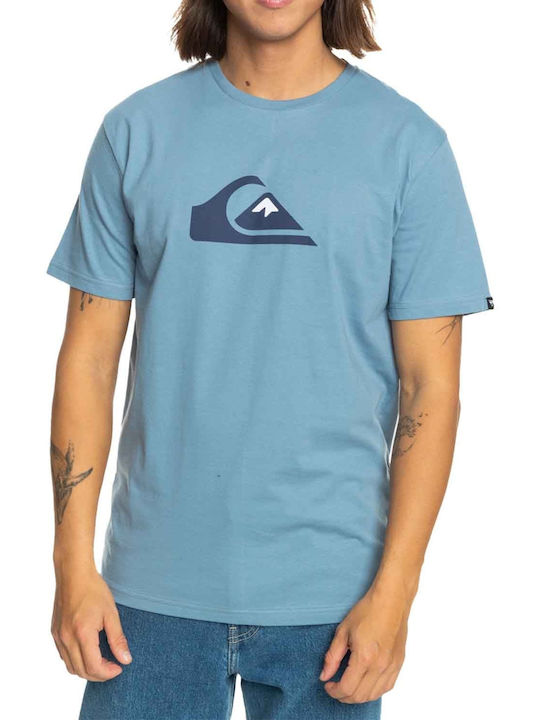 Quiksilver T-shirt Bărbătesc cu Mânecă Scurtă Albastru