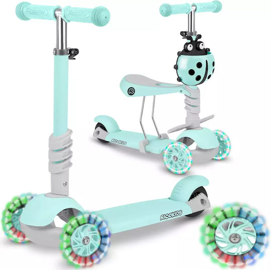 Ricokids Kinderroller Buggy 3-Rad mit Sitz Grün