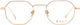 Bali Body Rame Ochelari Metalice Pentru Femei Auriu 52572