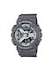 Casio Uhr Batterie mit Gray / Gray Kautschukarmband