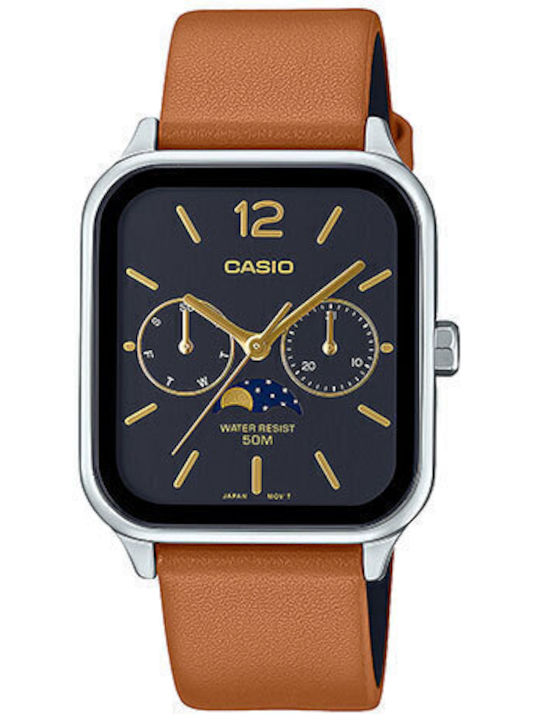 Casio Watch Battery with Leather Strap