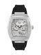 Philipp Plein The Skeleton Men's Watch 44mm Automatic With Black Black Rubber Strap