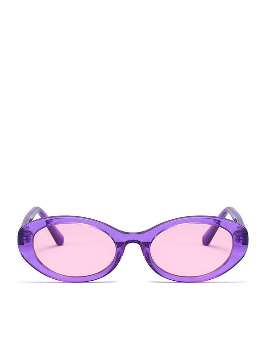 Bali Solaire 2 Ochelari de soare Transparent cu Cadru & Violet Lentilă