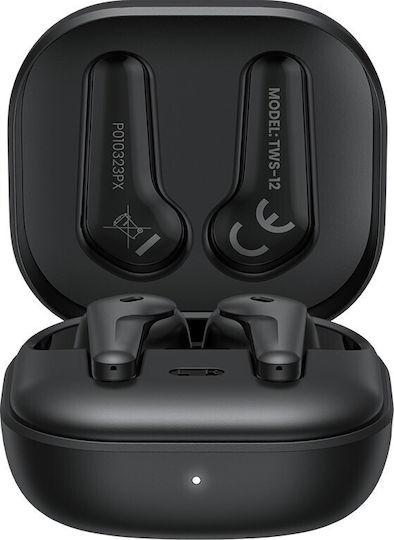 Savio Tws-12 In-ear Bluetooth Handsfree Ακουστικά Μαύρα
