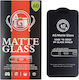 Ματ Full Face Tempered Glass Μαύρο (iPhone 12 mini)