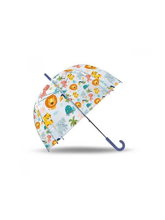 Umbrelă pentru copii Mâner curbat transparentă cu diametrul de 46cm.