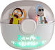 Rick And Morty Tws In-ear Bluetooth Handsfree Ακουστικά με Θήκη Φόρτισης Γκρι