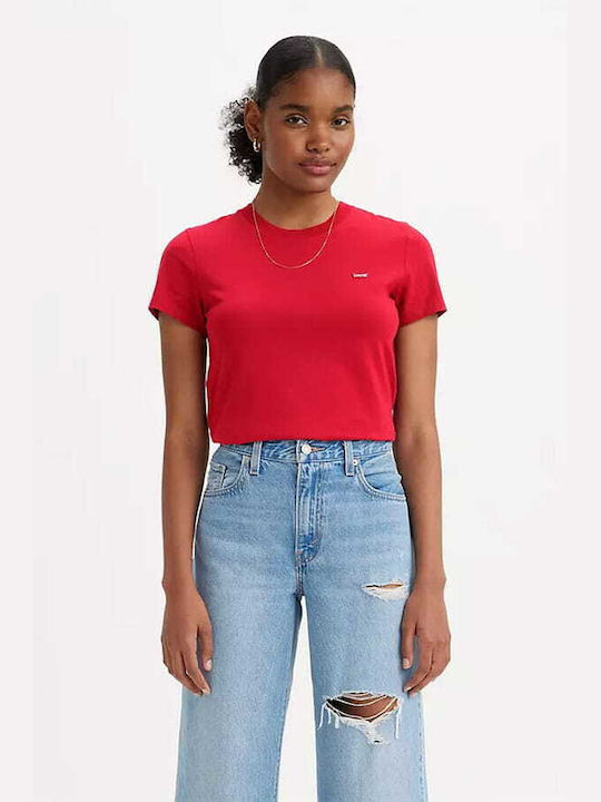 Levi's Damen T-Shirt Rot