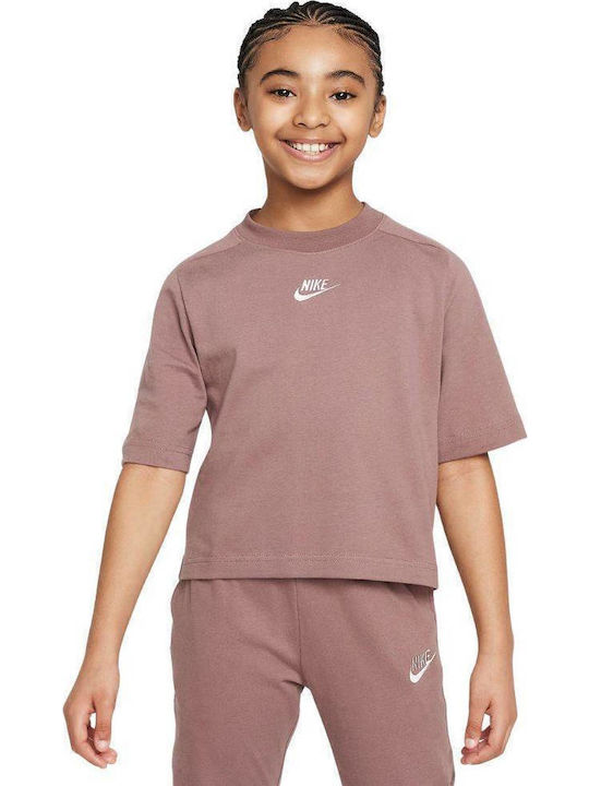 Nike Παιδικό T-shirt Μωβ Sportswear