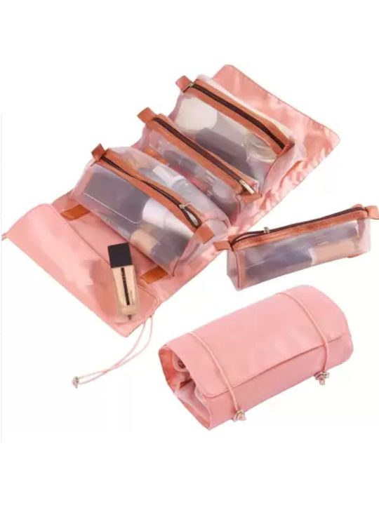 Toiletry Bag Αναδιπλούμενο in Pink color